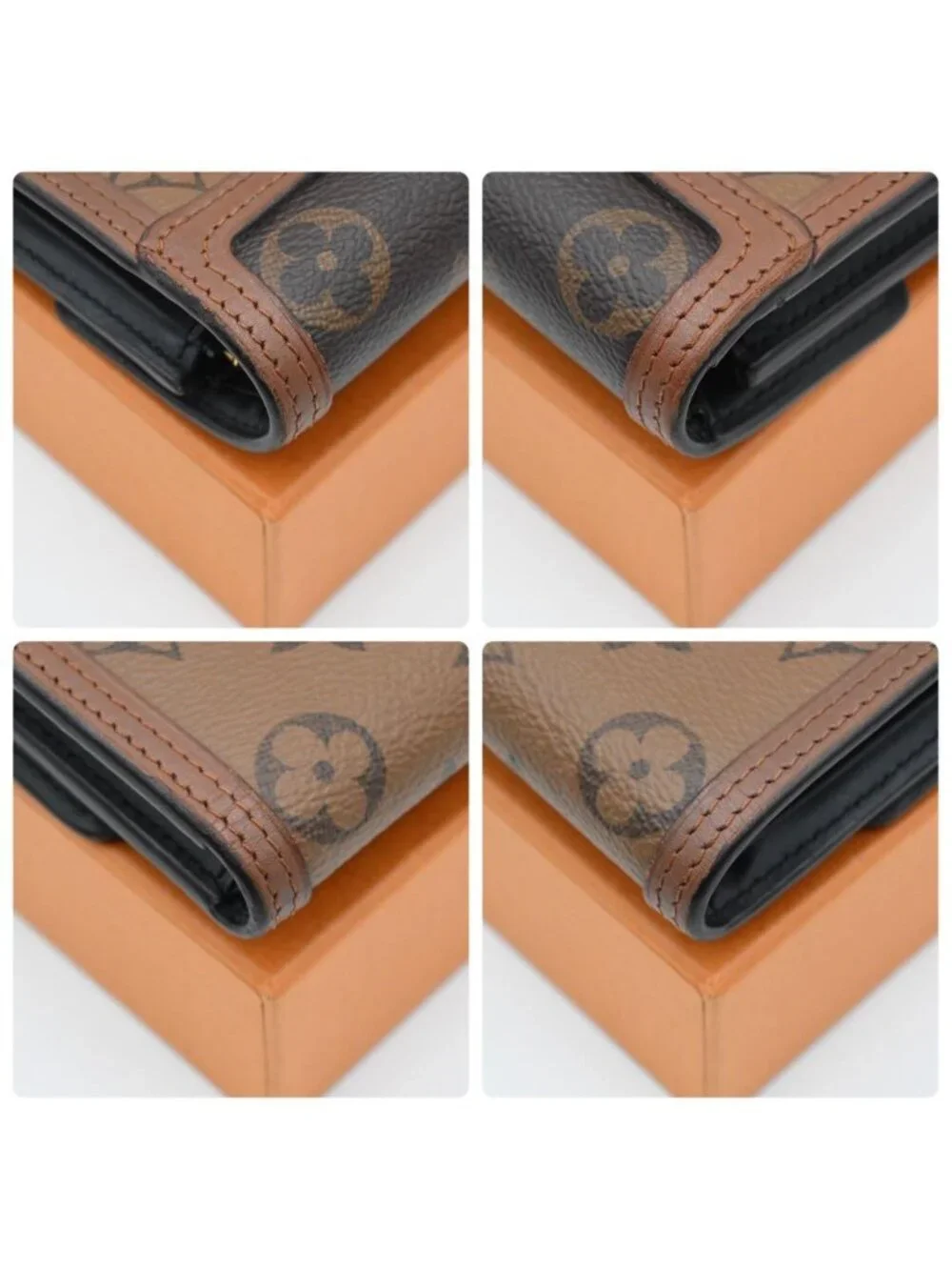 Louis Vuitton Monogram Reverse Dauphine Compact Trifold Wallet
